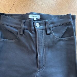 100% leather Re/Done bootcut pants